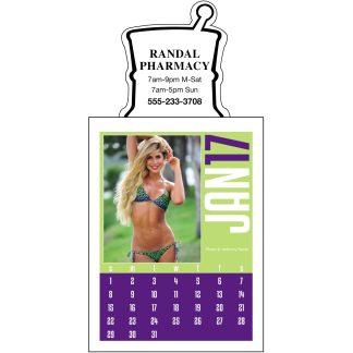 White Swimsuit Stick Up Calendar