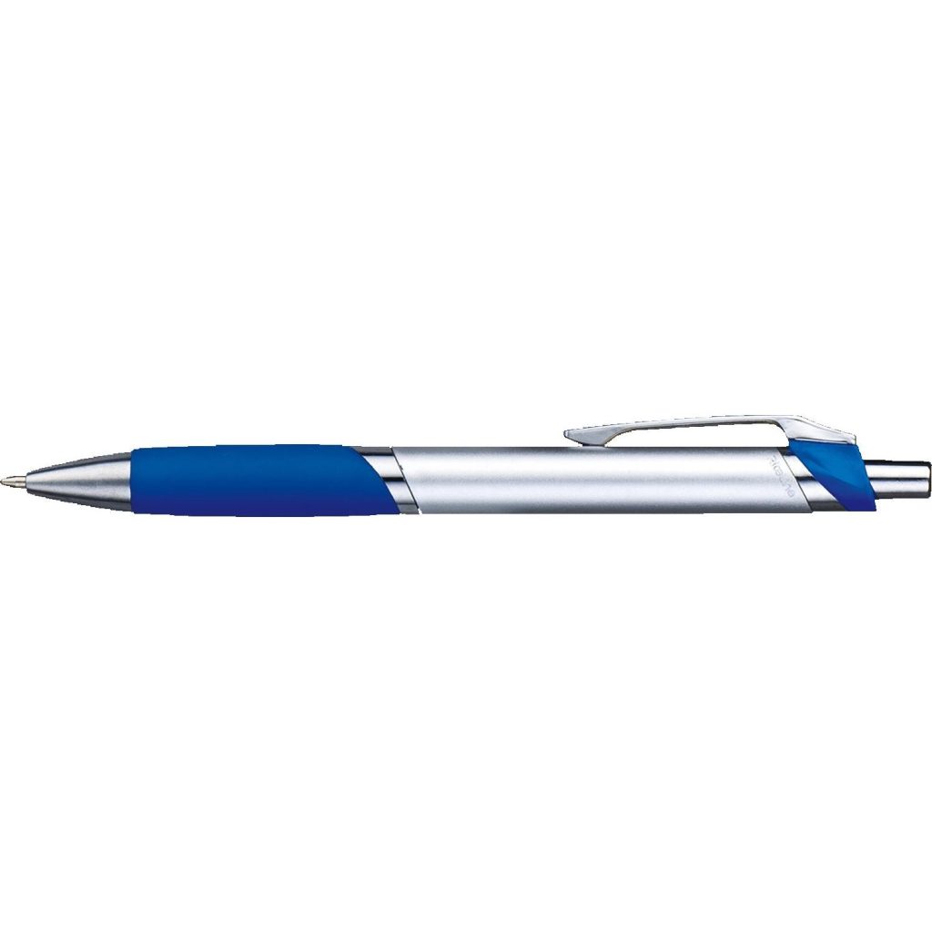 Silver / Blue Temple Metallic Pen