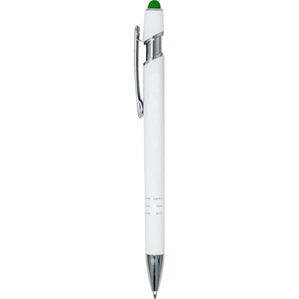 Advertising Textari Comfort Cloud Stylus Pens - Promotional Pens Singapore - Gifts VV Available in 6 amazing item colors 客製 - Promotional Pens Singapore - Gifts VV White / Green Textari Comfort Cloud Stylus Pen