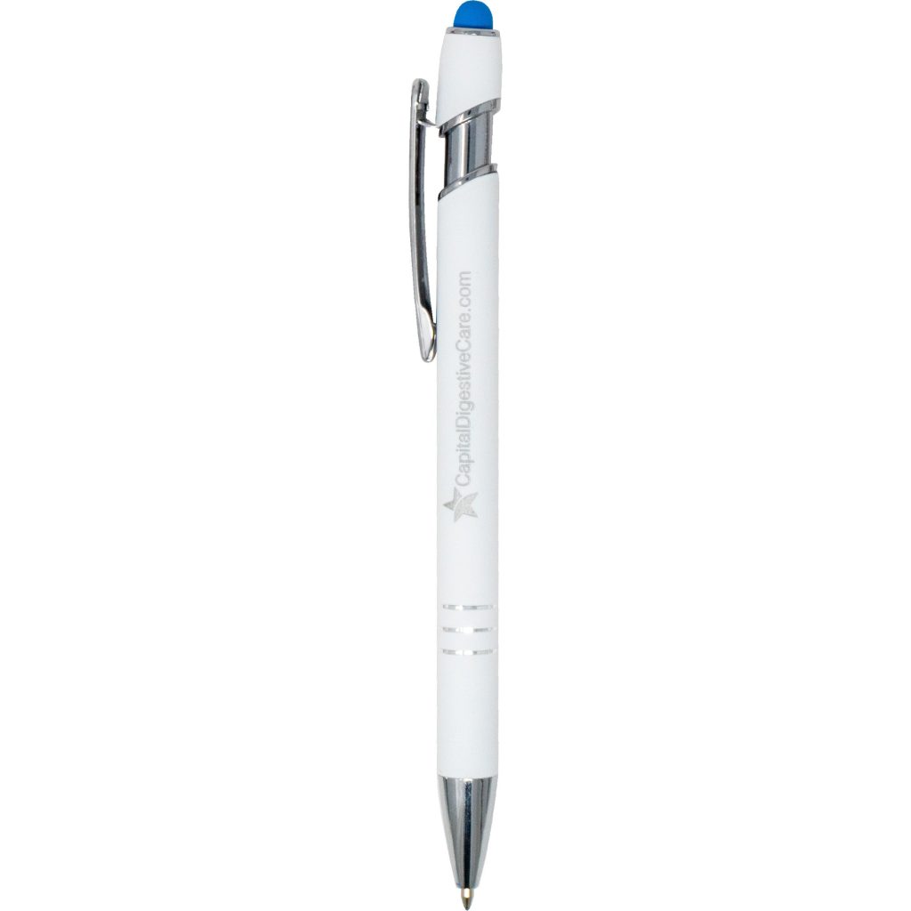 Advertising Textari Comfort Cloud Stylus Pens - Promotional Pens Singapore - Gifts VV Available in 6 amazing item colors 客製 - Promotional Pens Singapore - Gifts VV White / Light Blue Textari Comfort Cloud Stylus Pen