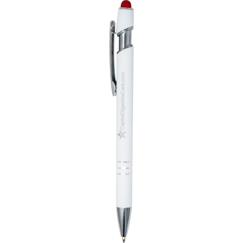 Advertising Textari Comfort Cloud Stylus Pens - Promotional Pens Singapore - Gifts VV Available in 6 amazing item colors 客製 - Promotional Pens Singapore - Gifts VV White / Red Textari Comfort Cloud Stylus Pen