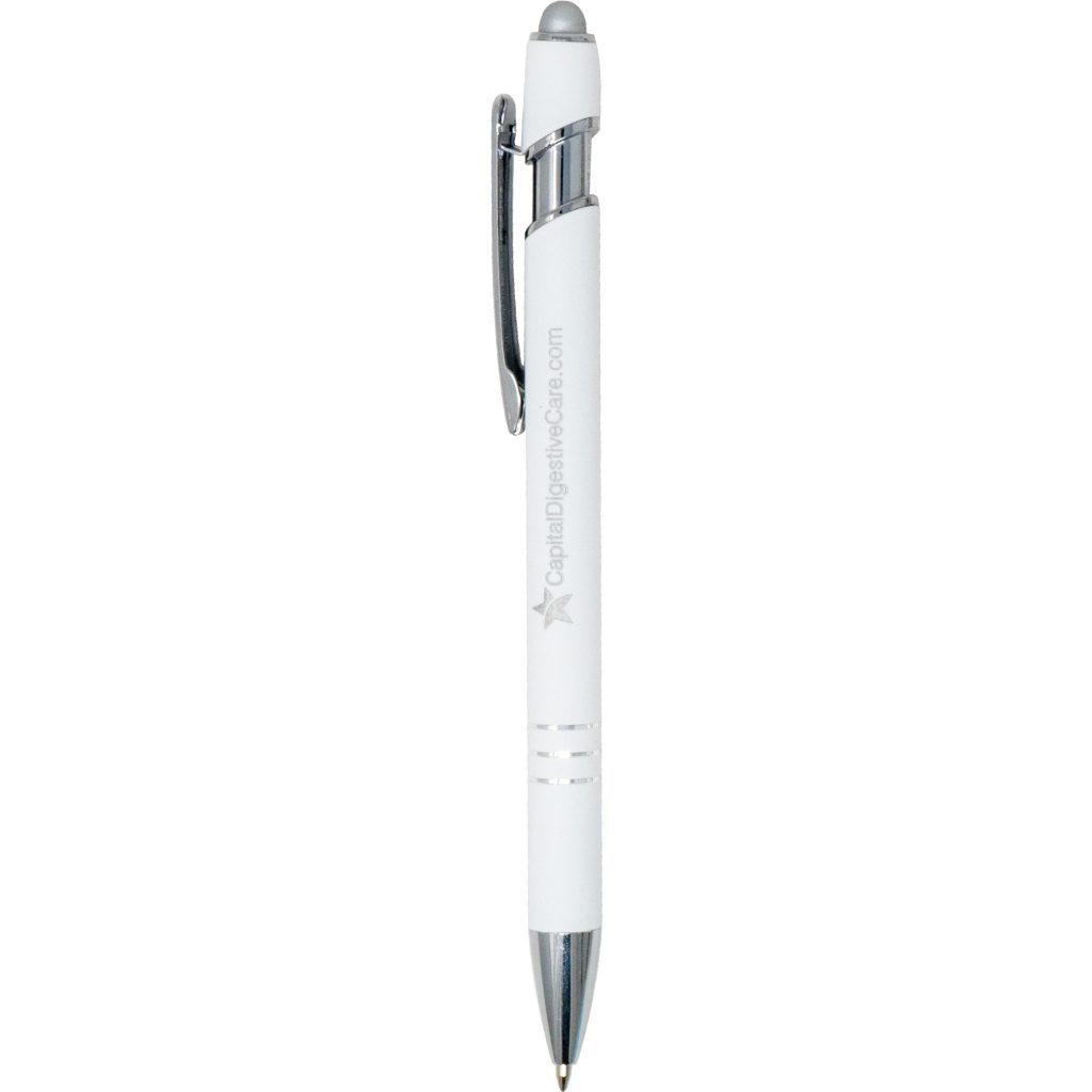 Advertising Textari Comfort Cloud Stylus Pens - Promotional Pens Singapore - Gifts VV Available in 6 amazing item colors 客製 - Promotional Pens Singapore - Gifts VV White / Silver Textari Comfort Cloud Stylus Pen