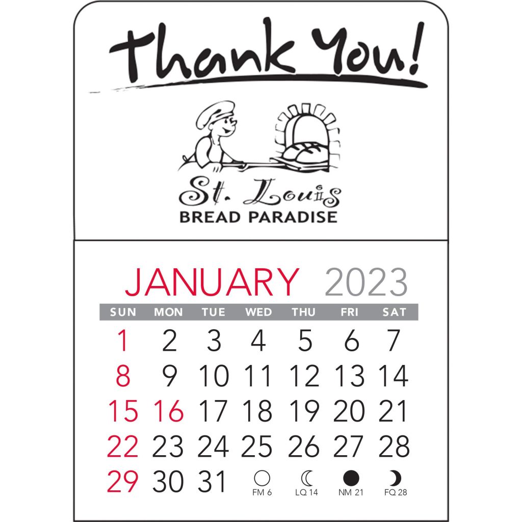 Advertising Thank You Vinyl Adhesive Calendars - Promotional Pens Singapore - Gifts VV Available in 5 awesome item colors 客製 - Promotional Pens Singapore - Gifts VV White Thank You Vinyl Adhesive Calendar