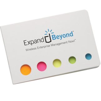 White Accent Sticky Flag Booklet