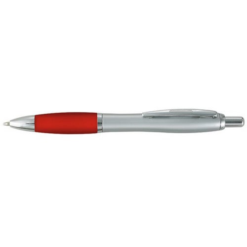 Promotional Rio Satin Pens - Promotional Pens Singapore - Gifts VV Available in 5 awesome item colors 客製 - Promotional Pens Singapore - Gifts VV Silver / Red Rio Satin Pen