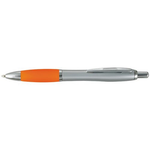 Promotional Rio Satin Pens - Promotional Pens Singapore - Gifts VV Available in 5 awesome item colors 客製 - Promotional Pens Singapore - Gifts VV Silver / Orange Rio Satin Pen