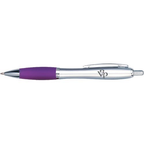 Promotional Rio Satin Pens - Promotional Pens Singapore - Gifts VV Available in 5 awesome item colors 客製 - Promotional Pens Singapore - Gifts VV Silver / Purple Rio Satin Pen