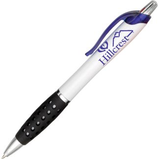 White / Blue Plastic Unique Pen