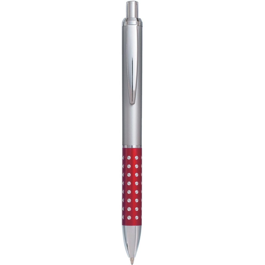 Silver / Red Grip Vegas Pen