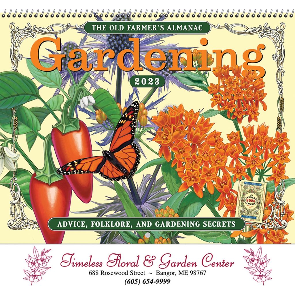 See Item Spiral Old Farmer Almanac Gardening Wall Calendar