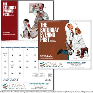 See Item Norman Rockwell Covers Saturday Evening Post Calendar