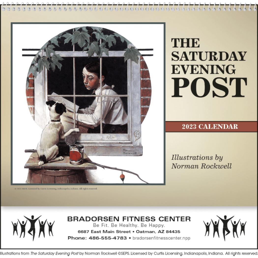 Custom Saturday Evening Post Deluxe Pocket Calendars - Promotional Pens Singapore - Gifts VV Free Setup 客製 - Promotional Pens Singapore - Gifts VV See Item Saturday Evening Post Deluxe Pocket Calendar