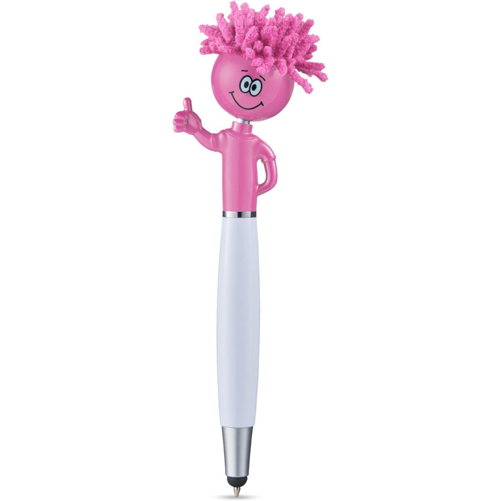 White / Pink Thumbs Up Moptoppers Pens