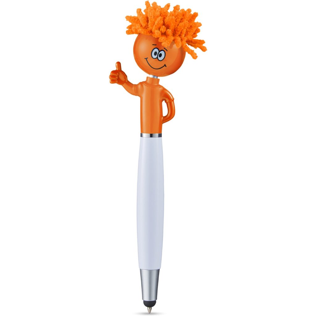 White / Orange Thumbs Up Moptoppers Pens