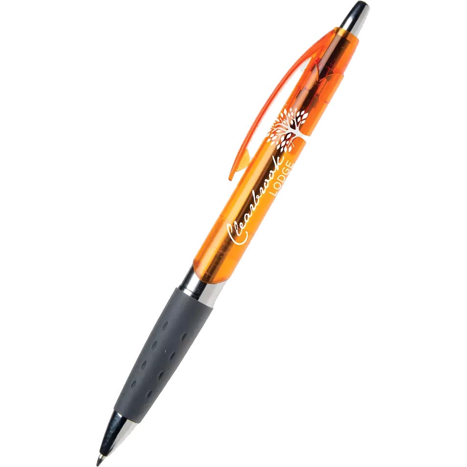 Printed Torano Translucent Pens - Promotional Pens Singapore - Gifts VV Available in 5 awesome item colors 客製 - Promotional Pens Singapore - Gifts VV Translucent Orange Torano Translucent Pen