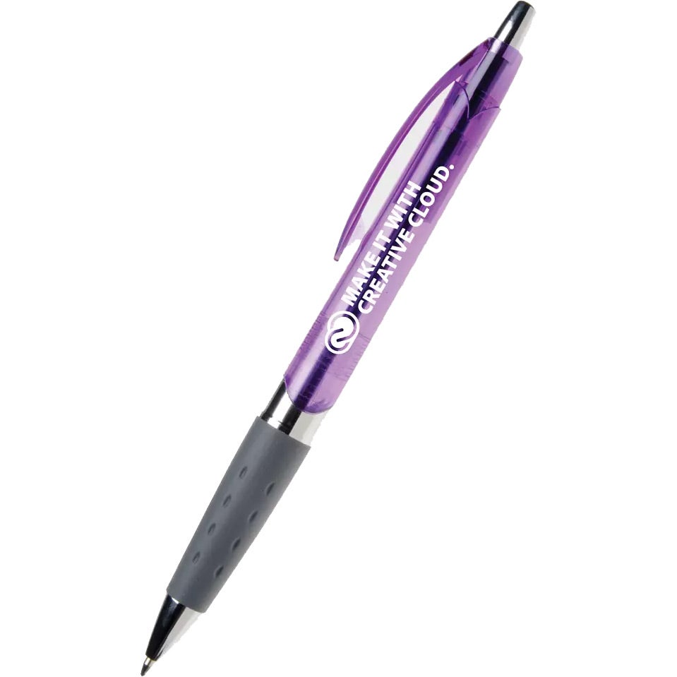 Printed Torano Translucent Pens - Promotional Pens Singapore - Gifts VV Available in 5 awesome item colors 客製 - Promotional Pens Singapore - Gifts VV Translucent Purple Torano Translucent Pen