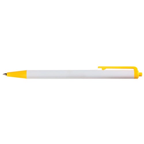 White / Yellow Torpedo Pen