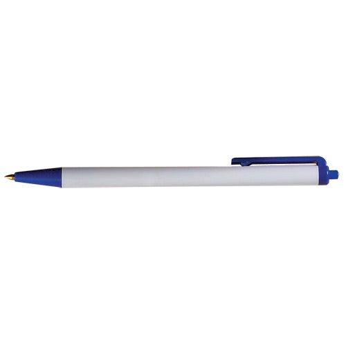 White / Blue Torpedo Pen