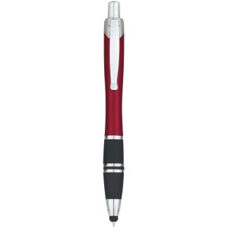 Red Tri Band Pen with Stylus