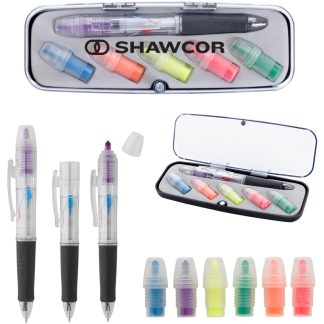 See Item Tri-Color Pen and Highlighter Set