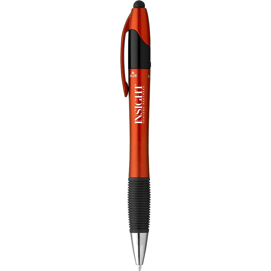 Promo Trio Multi Color Pens - Promotional Pens Singapore - Gifts VV Available in 5 awesome item colors 客製 - Promotional Pens Singapore - Gifts VV Orange Trio Multi Color Pen