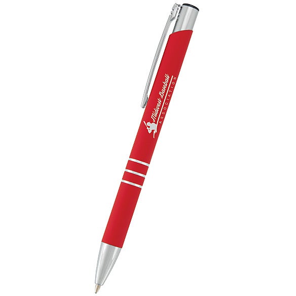 Custom Triple Soft-Tech Pens - Promotional Pens Singapore - Gifts VV Available in 6 amazing item colors 客製 - Promotional Pens Singapore - Gifts VV Ruby Red Triple Soft-Tech Pen