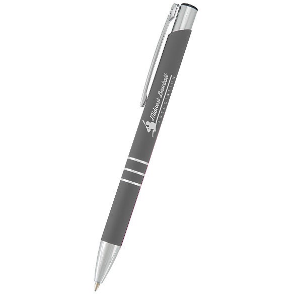 Custom Triple Soft-Tech Pens - Promotional Pens Singapore - Gifts VV Available in 6 amazing item colors 客製 - Promotional Pens Singapore - Gifts VV Graphite Gray Triple Soft-Tech Pen