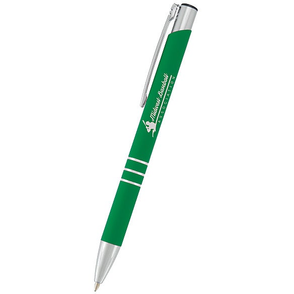 Custom Triple Soft-Tech Pens - Promotional Pens Singapore - Gifts VV Available in 6 amazing item colors 客製 - Promotional Pens Singapore - Gifts VV Emerald Green Triple Soft-Tech Pen