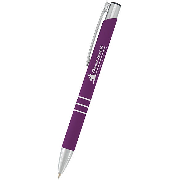 Custom Triple Soft-Tech Pens - Promotional Pens Singapore - Gifts VV Available in 6 amazing item colors 客製 - Promotional Pens Singapore - Gifts VV Purple Triple Soft-Tech Pen