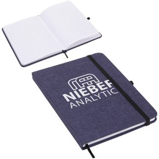 Navy Blue Twill Heathered Journal