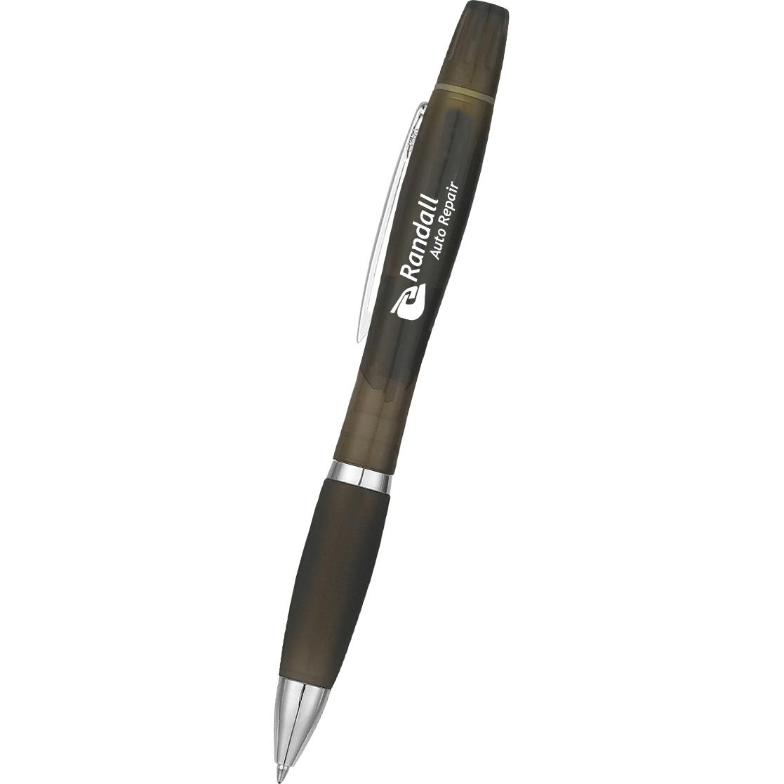 Marketing Twin-Write Antimicrobial Highlighter Pens - Promotional Pens Singapore - Gifts VV Available in 4 awesome item colors 客製 - Promotional Pens Singapore - Gifts VV Charcoal Twin-Write Antimicrobial Highlighter Pen