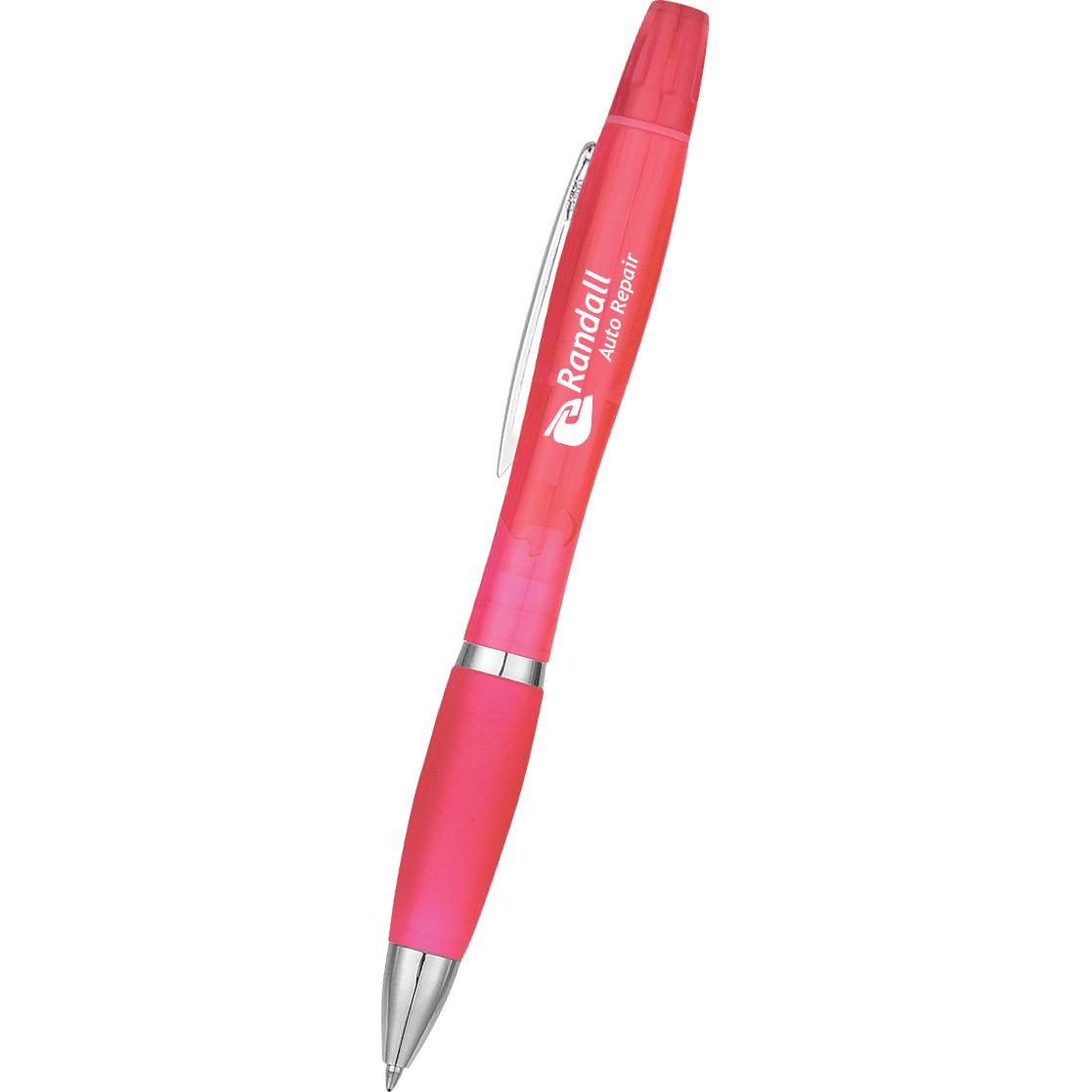 Marketing Twin-Write Antimicrobial Highlighter Pens - Promotional Pens Singapore - Gifts VV Available in 4 awesome item colors 客製 - Promotional Pens Singapore - Gifts VV Pink Twin-Write Antimicrobial Highlighter Pen