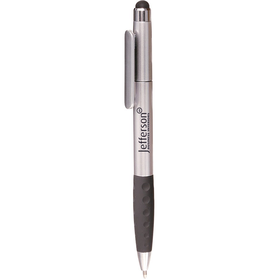 Promotional Twist Plastic Stylus Pens - Promotional Pens Singapore - Gifts VV Available in 4 amazing item colors 客製 - Promotional Pens Singapore - Gifts VV Silver Twist Plastic Stylus Pen