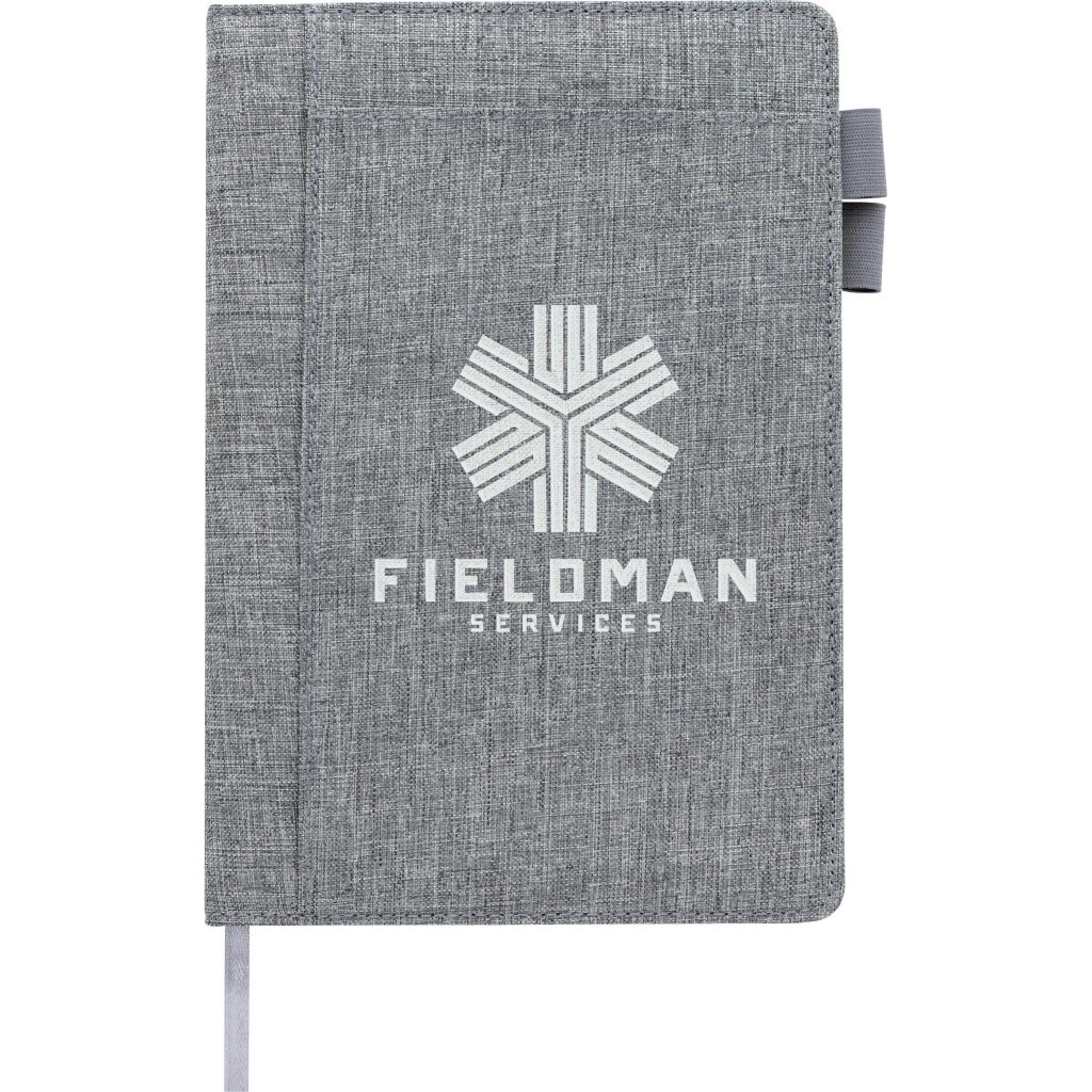 Promo Two-Pocket Journals - Promotional Pens Singapore - Gifts VV Available in 3 amazing item colors 客製 - Promotional Pens Singapore - Gifts VV Gray Two-Pocket Journal