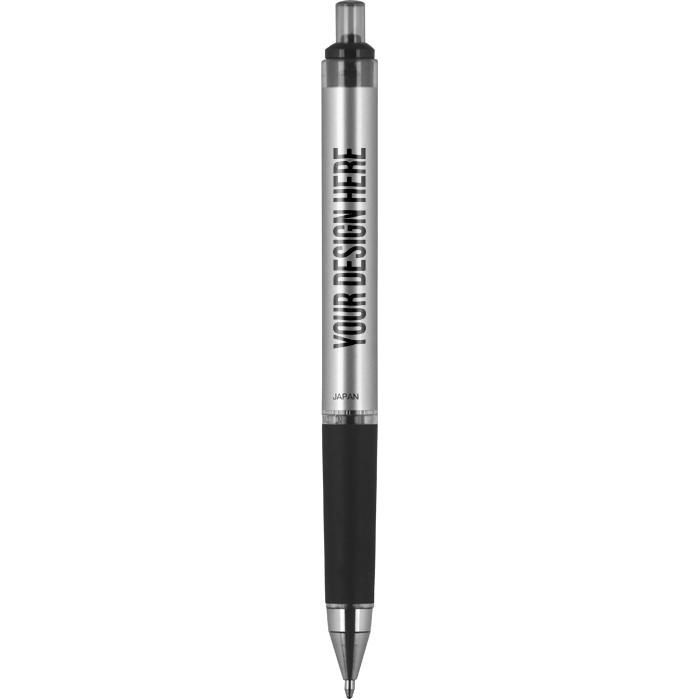 Silver / Black Uni-Ball 207 Gel Impact Retractable Pen