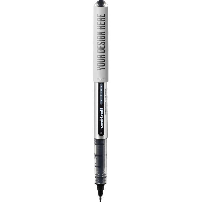 Promo uni-ball Vision Roller Ball Pens - Promotional Pens Singapore - Gifts VV Available in 4 amazing item colors 客製 - Promotional Pens Singapore - Gifts VV Silver / Black uni-ball Vision Roller Ball Pen