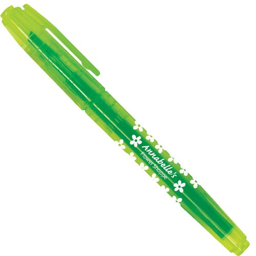 Printed University Highlighters - Promotional Pens Singapore - Gifts VV Free Setup 客製 - Promotional Pens Singapore - Gifts VV Green University Highlighter