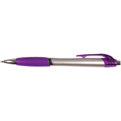 Promo Ventura Grip Pens - Promotional Pens Singapore - Gifts VV Free Setup 客製 - Promotional Pens Singapore - Gifts VV Silver / Purple Ventura Grip Pen