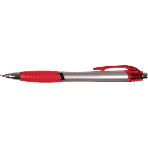 Promo Ventura Grip Pens - Promotional Pens Singapore - Gifts VV Free Setup 客製 - Promotional Pens Singapore - Gifts VV Silver / Red Ventura Grip Pen
