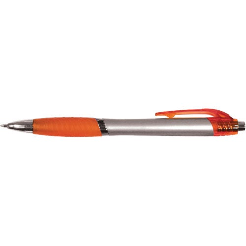 Promo Ventura Grip Pens - Promotional Pens Singapore - Gifts VV Free Setup 客製 - Promotional Pens Singapore - Gifts VV Silver / Orange Ventura Grip Pen