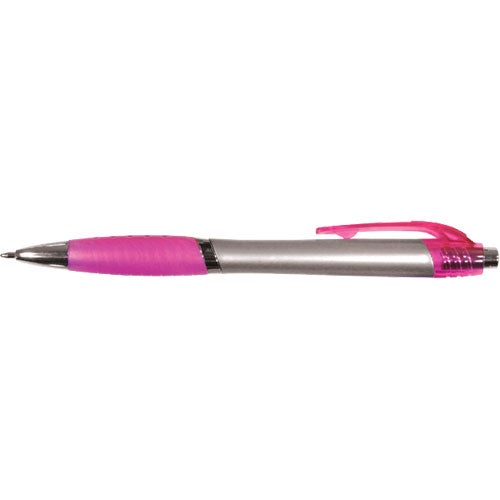 Promo Ventura Grip Pens - Promotional Pens Singapore - Gifts VV Free Setup 客製 - Promotional Pens Singapore - Gifts VV Silver / Pink Ventura Grip Pen