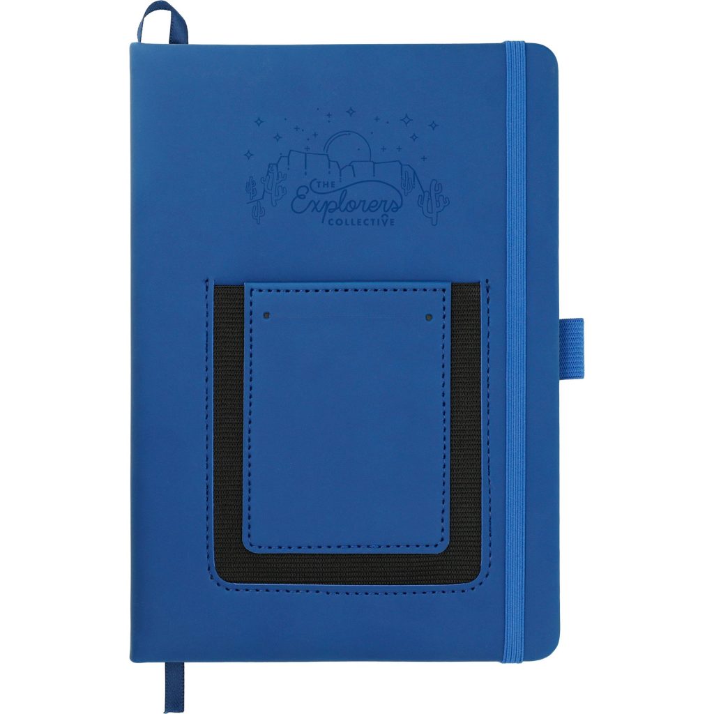 Promotional Vienna Phone Pocket Bound Journalbooks - Promotional Pens Singapore - Gifts VV Available in 2 awesome item colors 客製 - Promotional Pens Singapore - Gifts VV Navy Vienna Phone Pocket Bound Journalbook