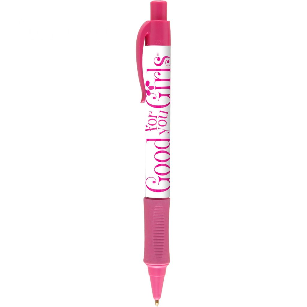 Logo Vision Brights Plus Pens - Promotional Pens Singapore - Gifts VV Free Shipping and Setup 客製 - Promotional Pens Singapore - Gifts VV Pink Vision Brights Plus Pen