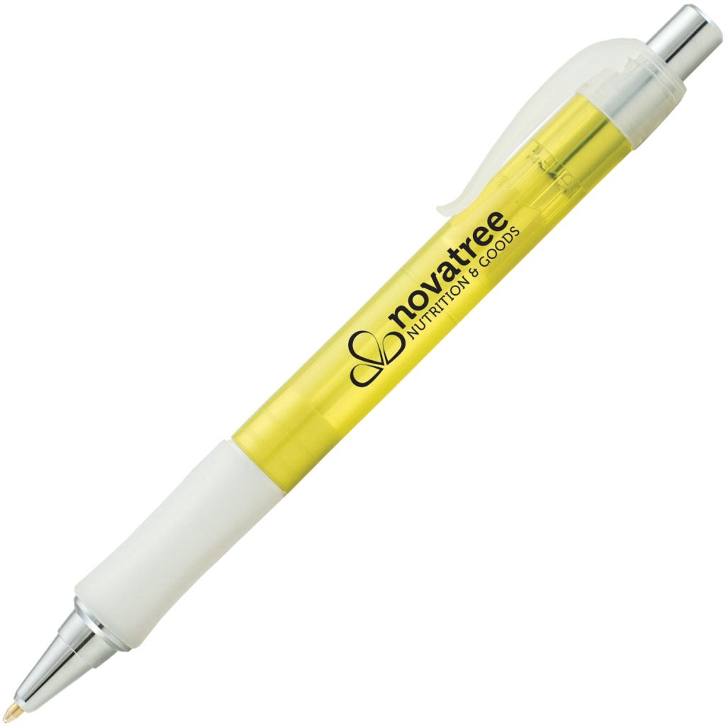 Yellow / Clear Frost Vision Crystal Pen