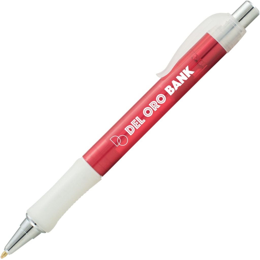 Imprinted Vision Crystal Pens - Promotional Pens Singapore - Gifts VV Free Shipping and Setup 客製 - Promotional Pens Singapore - Gifts VV Red / Clear Frost Vision Crystal Pen