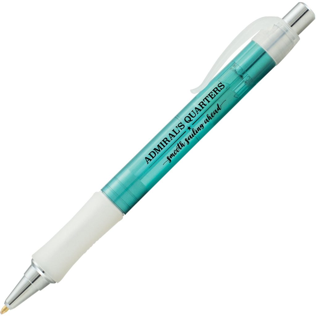 Teal / Clear Frost Vision Crystal Pen