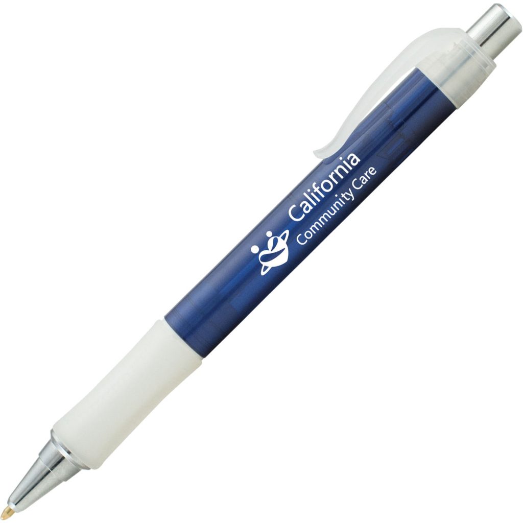 Navy Blue / Clear Frost Vision Crystal Pen