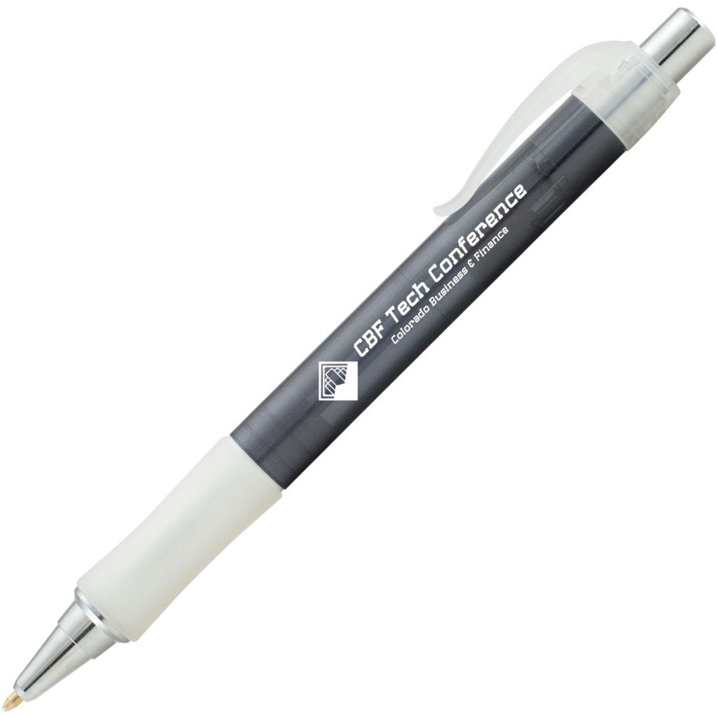 Imprinted Vision Crystal Pens - Promotional Pens Singapore - Gifts VV Free Shipping and Setup 客製 - Promotional Pens Singapore - Gifts VV Smoke / Clear Frost Vision Crystal Pen