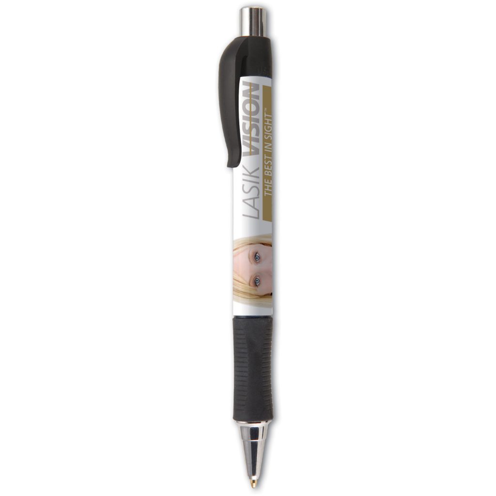 Logo Vision Grip Pens - Promotional Pens Singapore - Gifts VV Free Shipping and Setup 客製 - Promotional Pens Singapore - Gifts VV White Vision Grip Pen