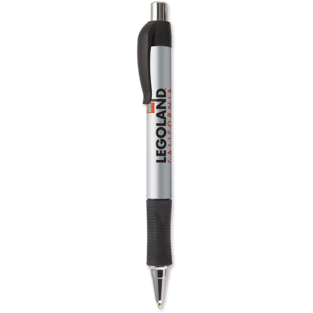 Logo Vision Grip Pens - Promotional Pens Singapore - Gifts VV Free Shipping and Setup 客製 - Promotional Pens Singapore - Gifts VV Silver Vision Grip Pen